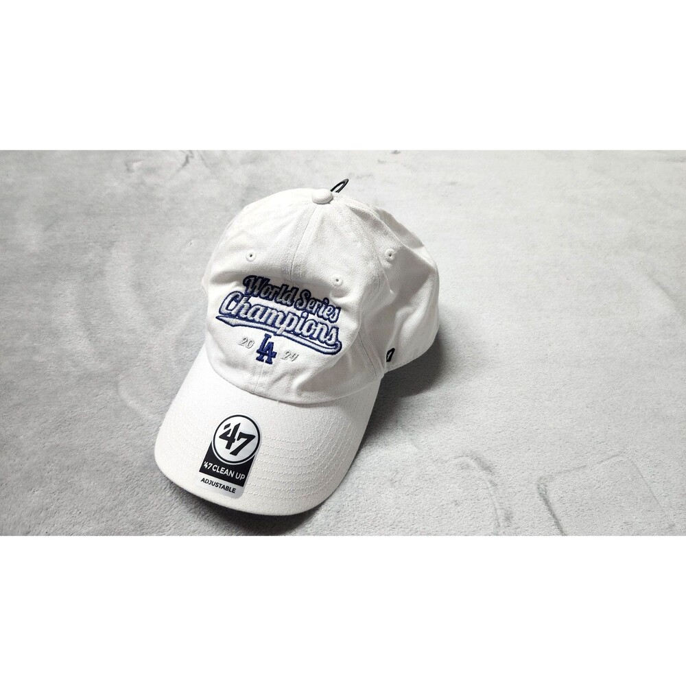 Los Angeles Dodgers Hat Cap Strapback White World Series Champions 47 Brand